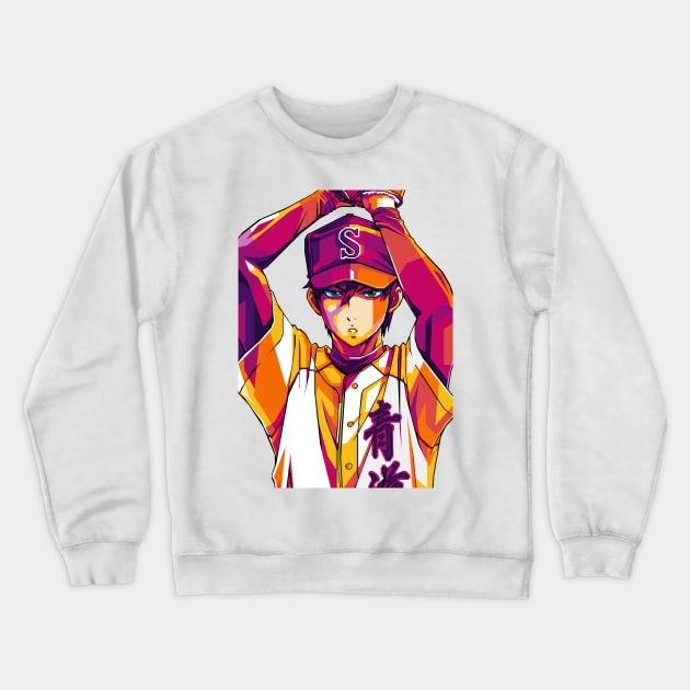 Furuya Satoru Crewneck Sweatshirt by Rekayasabumi